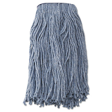 Boardwalk® Mop Head, Standard Head, Cotton-synthetic Fiber, Cut-end, #20, Blue, 12-carton freeshipping - TVN Wholesale